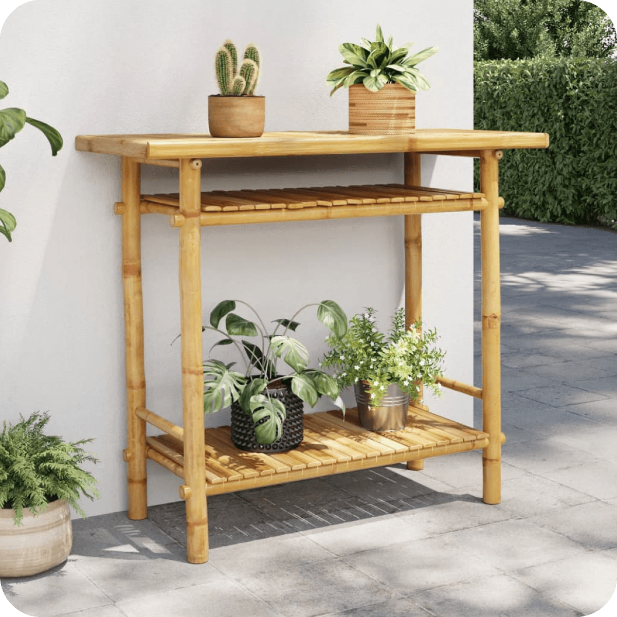 Bamboo Console Table