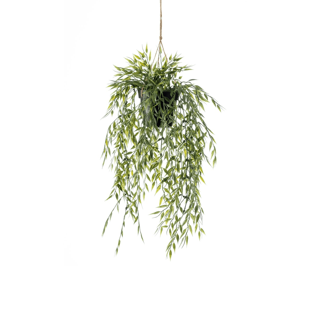 Artificial Bamboo Hanging Plant in Pot