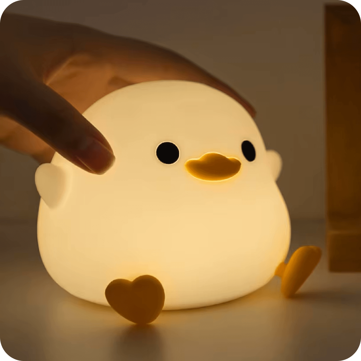 Duck lamp with LED light for a unique and cute room accent