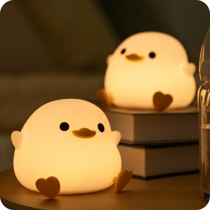 Soft glow duck lamp with a cute and minimal design