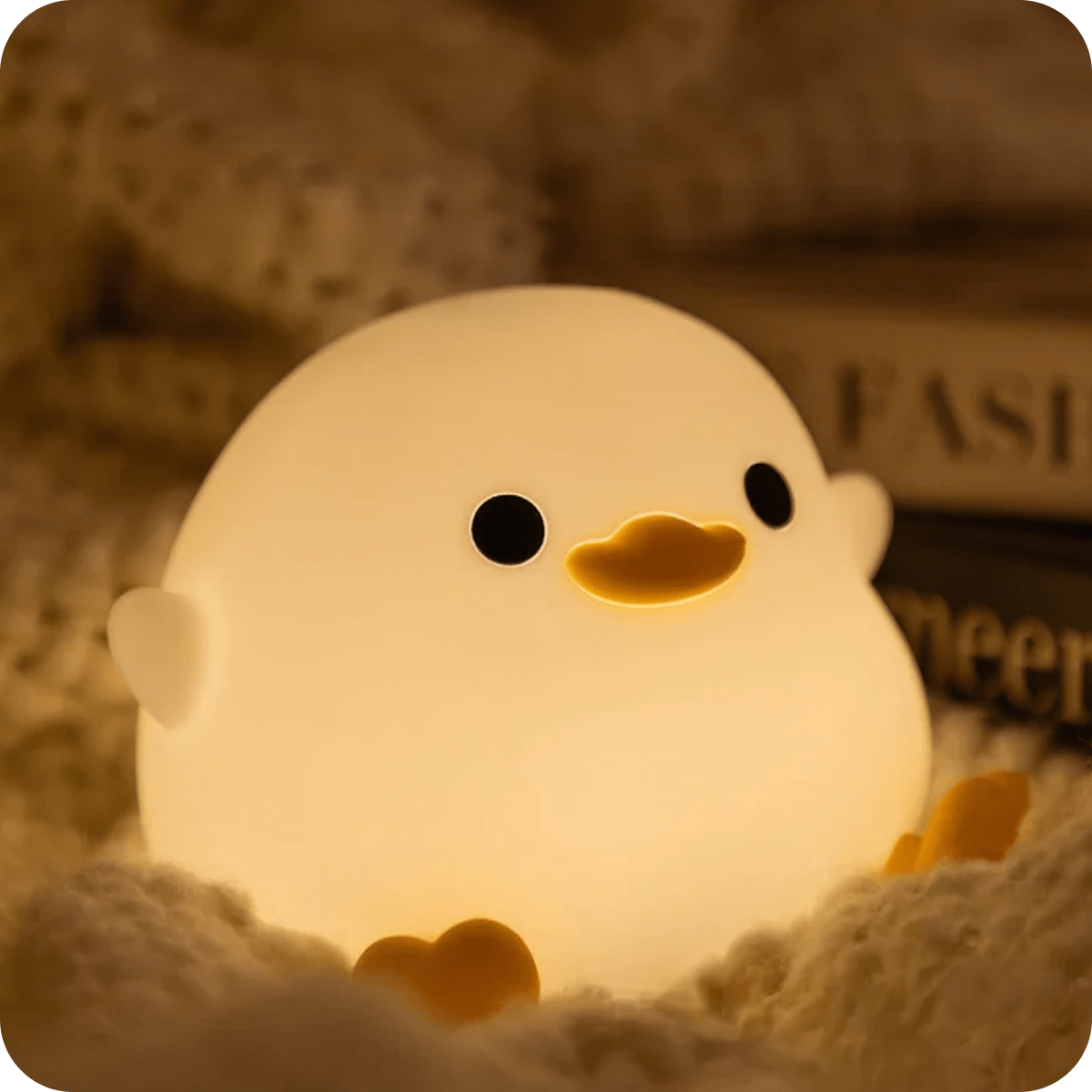 Adorable duck-shaped lamp with soft LED glow for cozy spaces