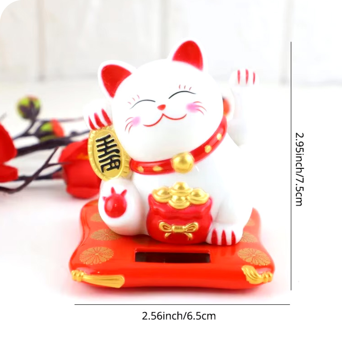 Traditional Japanese lucky cat figurine for good fortune in your home