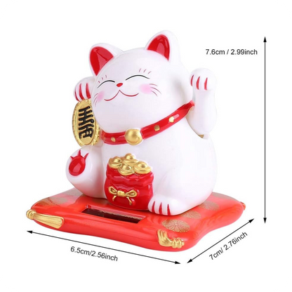 Lucky cat with waving paw for bringing luck and joy to your space