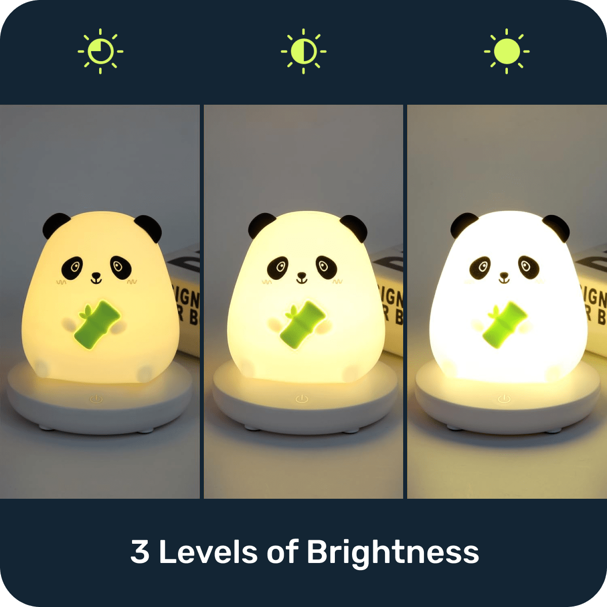 Adorable panda-shaped lamp with soft lighting for relaxation